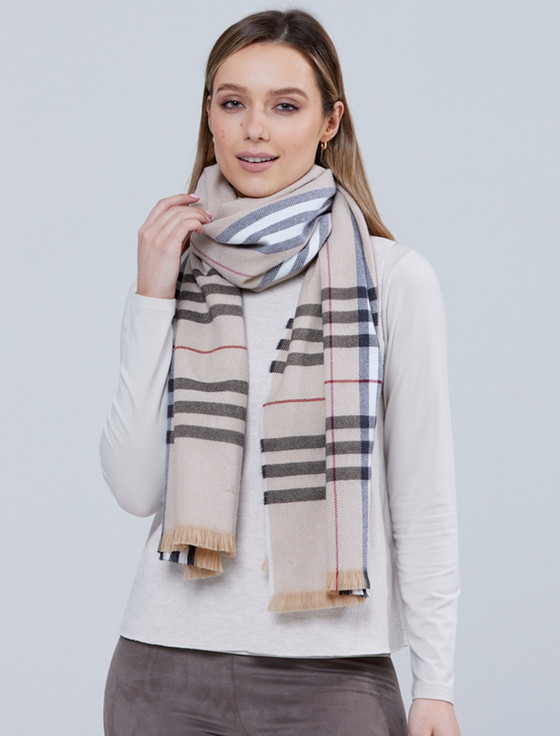 aran cashmere Giant Merino Scarf - Classic Camel