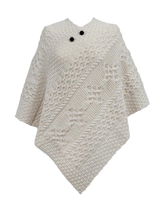 aran cashmere Gibson Clan Aran Poncho