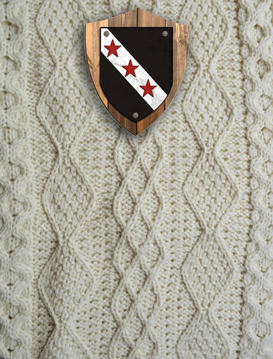 aran cashmere Gleeson Clan Aran Throw