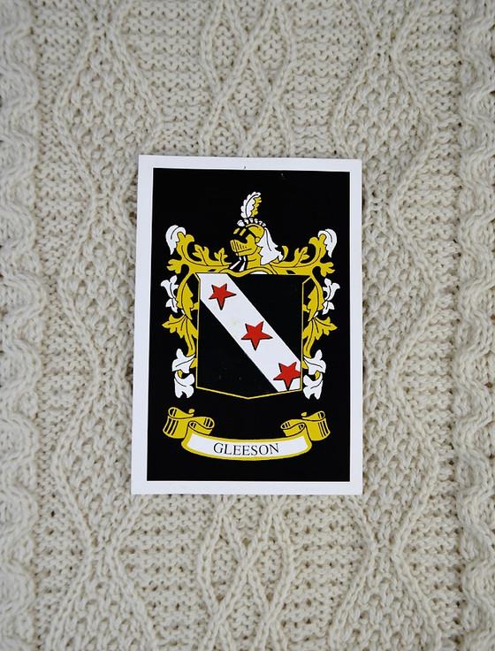 Aran Cashmere Gleeson Clan Scarf
