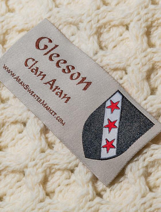 Aran Cashmere Gleeson Clan Scarf
