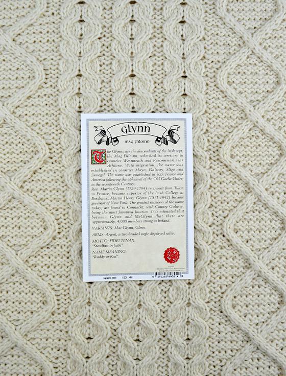 Aran Cashmere Glynn Clan Aran Throw