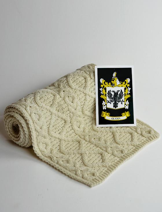 aran cashmere Glynn Clan Scarf