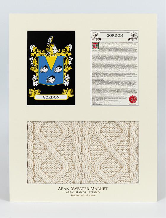 Aran Cashmere Gordon Clan Aran & History Display