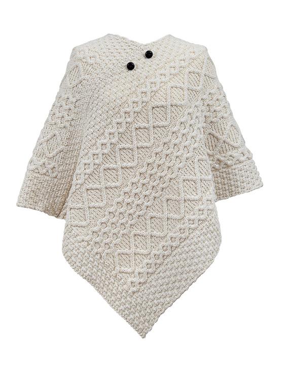 aran cashmere Gordon Clan Aran Poncho