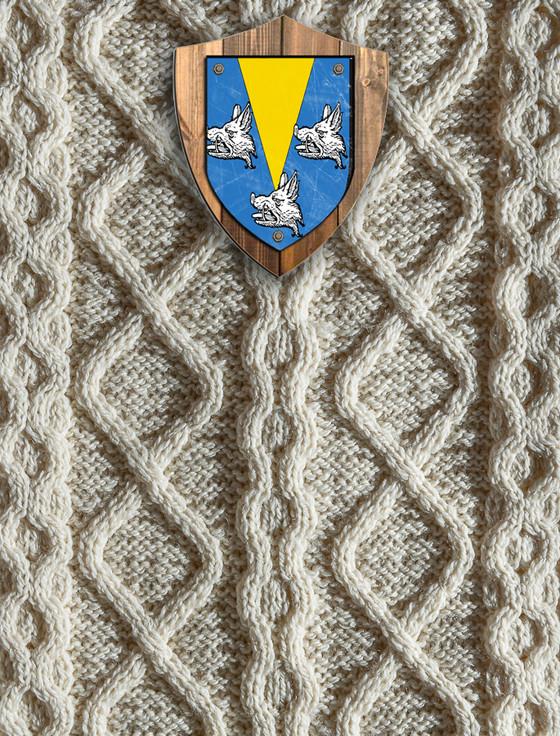 aran cashmere Gordon Clan Aran Throw