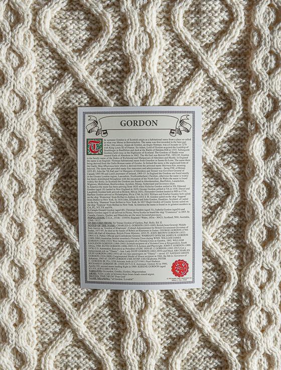 Aran Cashmere Gordon Clan Scarf