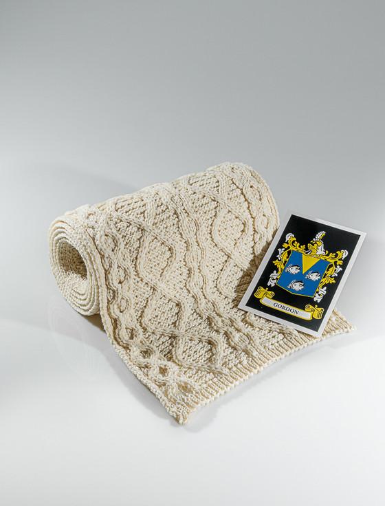 aran cashmere Gordon Clan Scarf