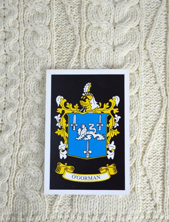 aran cashmere Gorman Clan Aran Throw