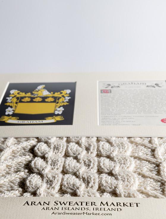 Aran Cashmere Graham Clan Aran & History Display