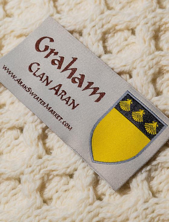 Aran Cashmere Graham Clan Aran Poncho
