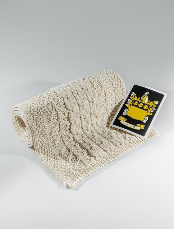 aran cashmere Graham Clan Scarf