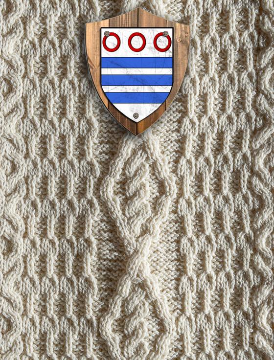 aran cashmere Gray Clan Aran Throw