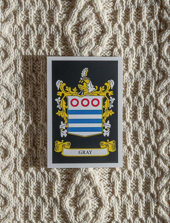 Aran Cashmere Gray Clan Scarf