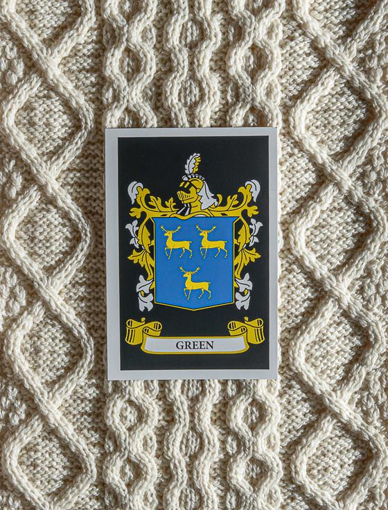 Aran Cashmere Green Clan Aran Throw