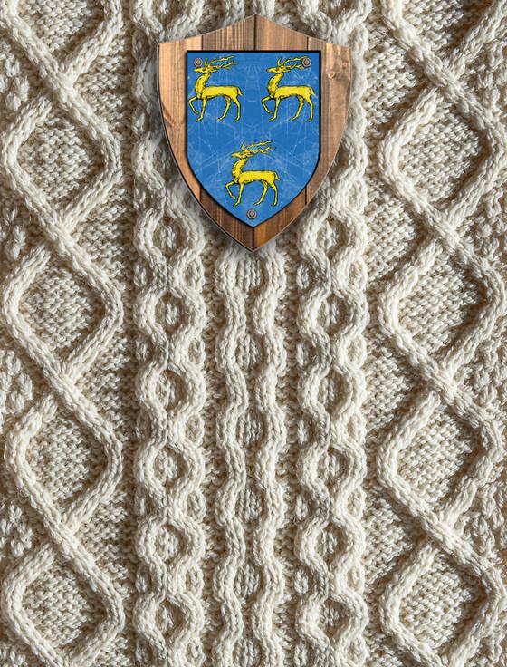 aran cashmere Green Clan Aran Throw
