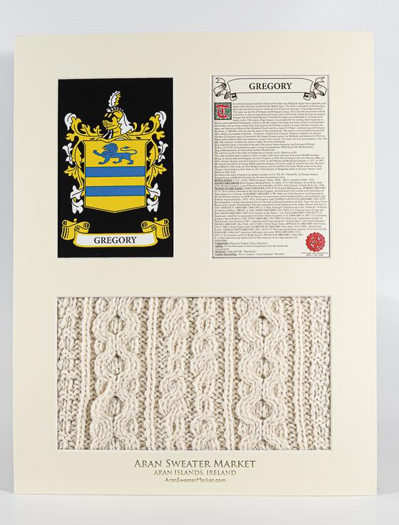 Aran Cashmere Gregory Clan Aran & History Display