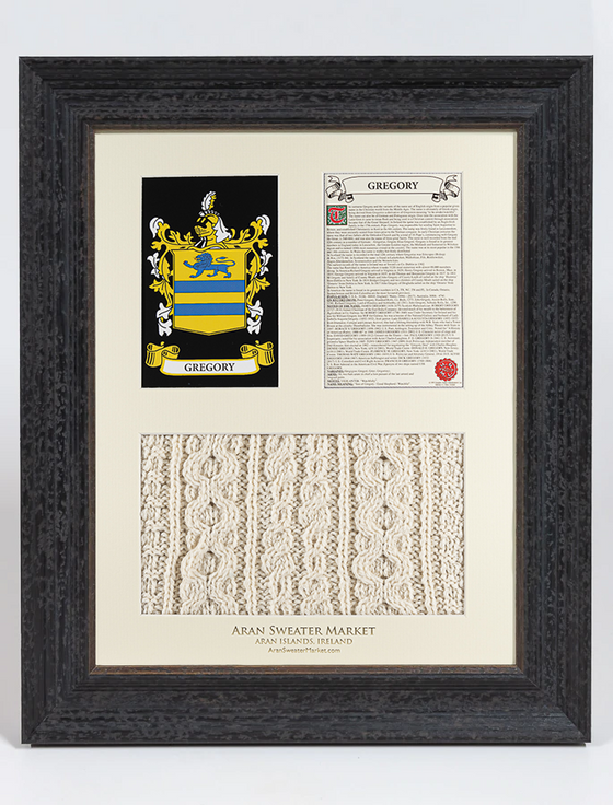 aran cashmere Gregory Clan Aran & History Display