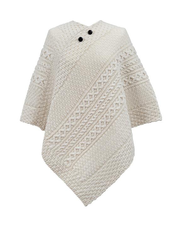 aran cashmere Gregory Clan Aran Poncho
