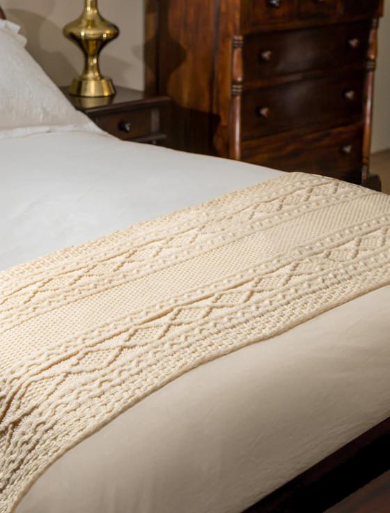 aran cashmere Griffin Clan Aran Bed Runner