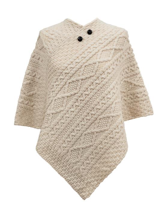 aran cashmere Griffin Clan Aran Poncho