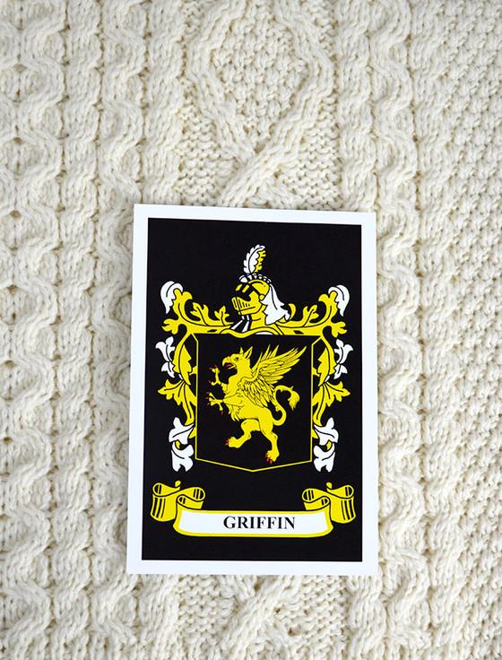 aran cashmere Griffin Clan Aran Throw