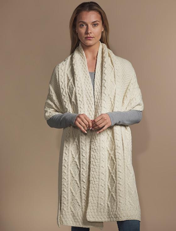 Aran Cashmere Griffin Clan Aran Wrap