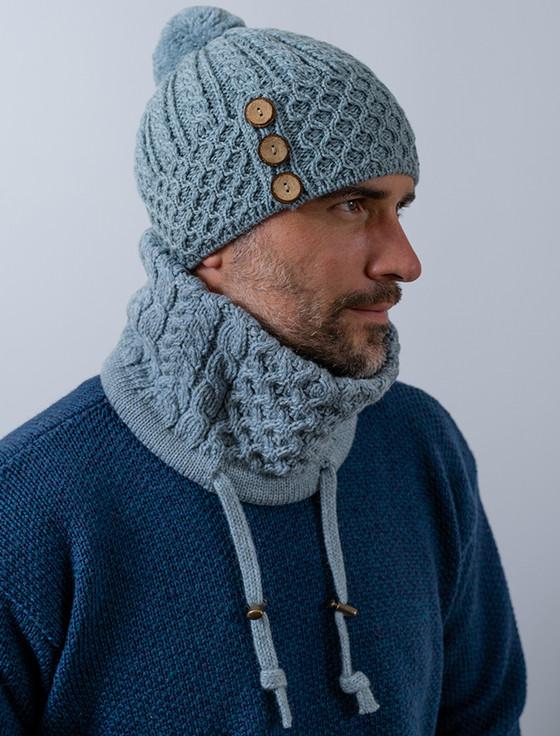 aran cashmere H‎on‎eycomb & Cable‎ Soft Aran Snood