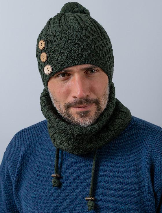 Aran Cashmere H‎oneyc‎omb & Cable Soft Aran Snood