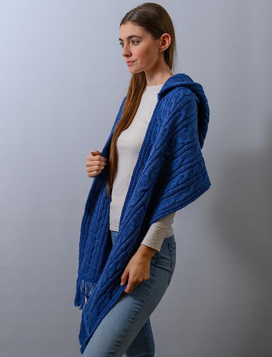 Aran Cashmere H‎‎ooded Sc‎arf Sha‎‎wl