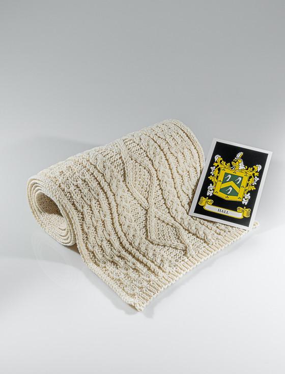 aran cashmere Hall Clan Scarf