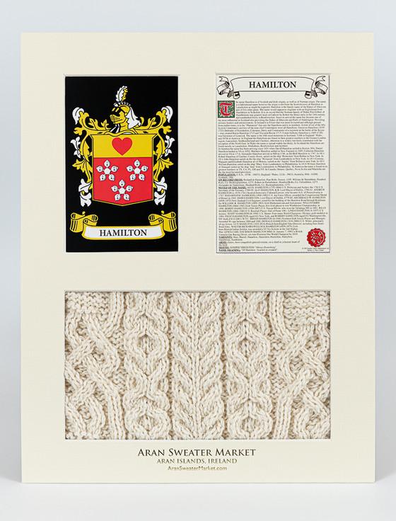 Aran Cashmere Hamilton Clan Aran & History Display