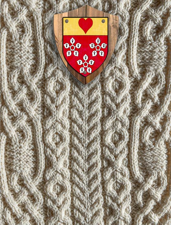 aran cashmere Hamilton Clan Aran Throw