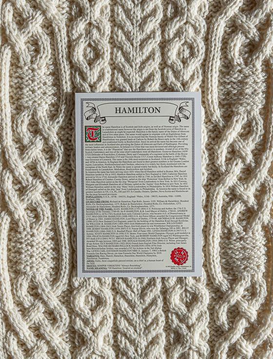 Aran Cashmere Hamilton Clan Scarf