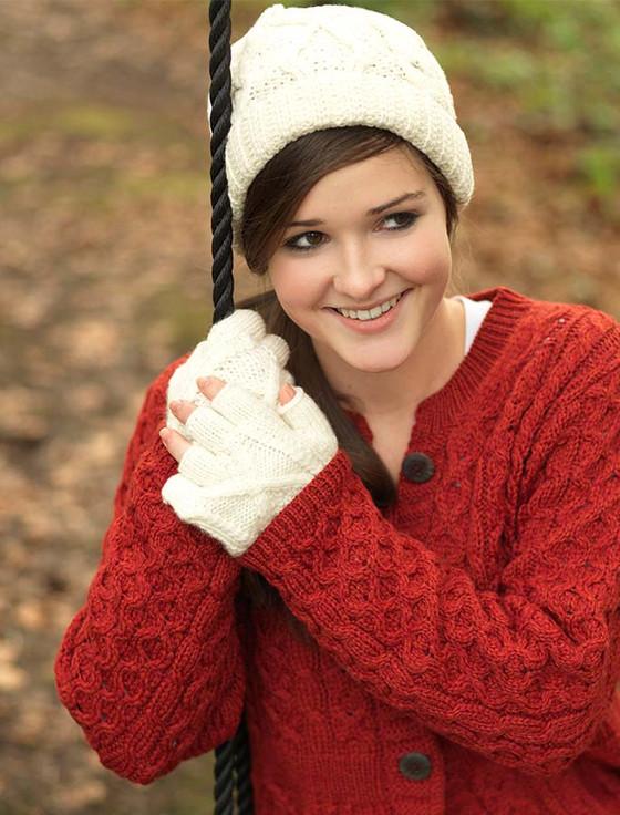 Aran Cashmere Handknit Aran Ski Hat