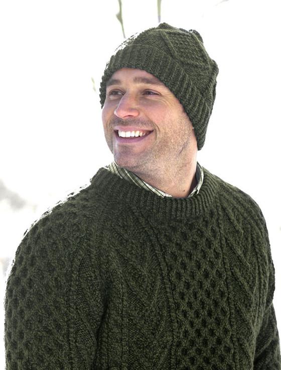 Aran Cashmere Handknit Aran Ski Hat