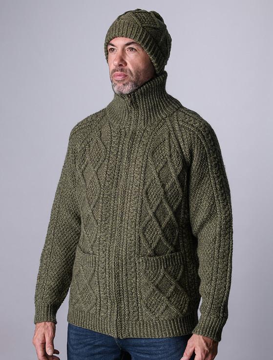 Aran Cashmere Handknit Aran Ski Hat