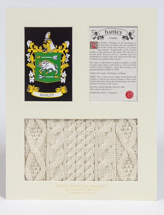 Aran Cashmere Hanley Clan Aran & History Display
