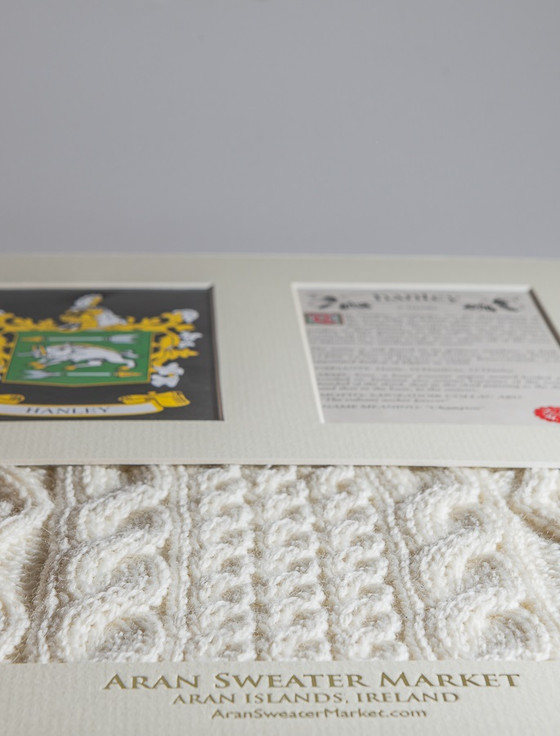 Aran Cashmere Hanley Clan Aran & History Display