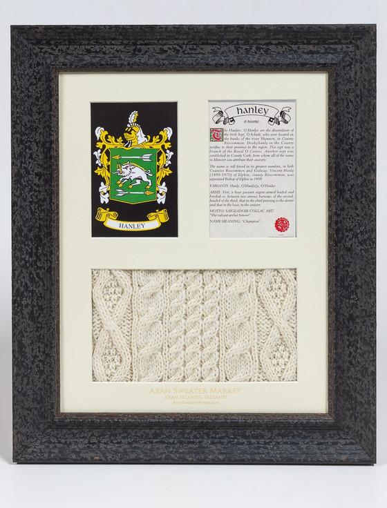 aran cashmere Hanley Clan Aran & History Display