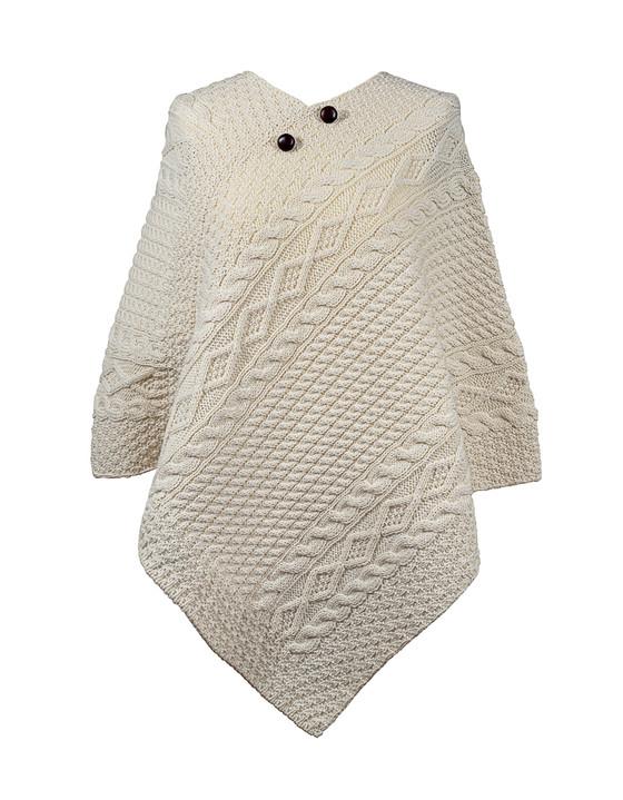 aran cashmere Hanley Clan Aran Poncho