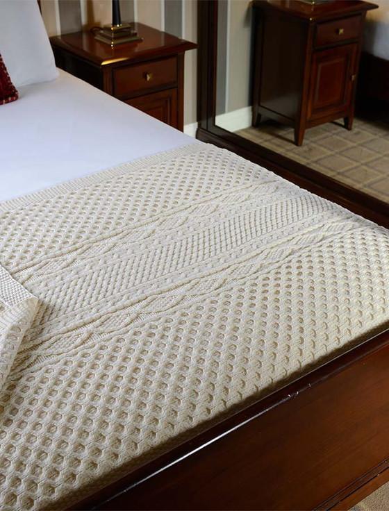 aran cashmere Hanley Clan Aran Throw