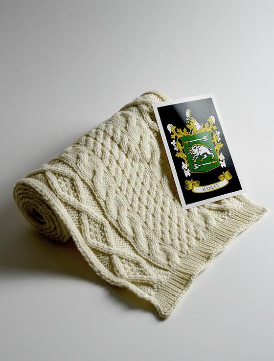aran cashmere Hanley Clan Scarf