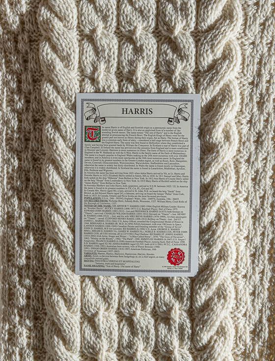 Aran Cashmere Harris Clan Scarf