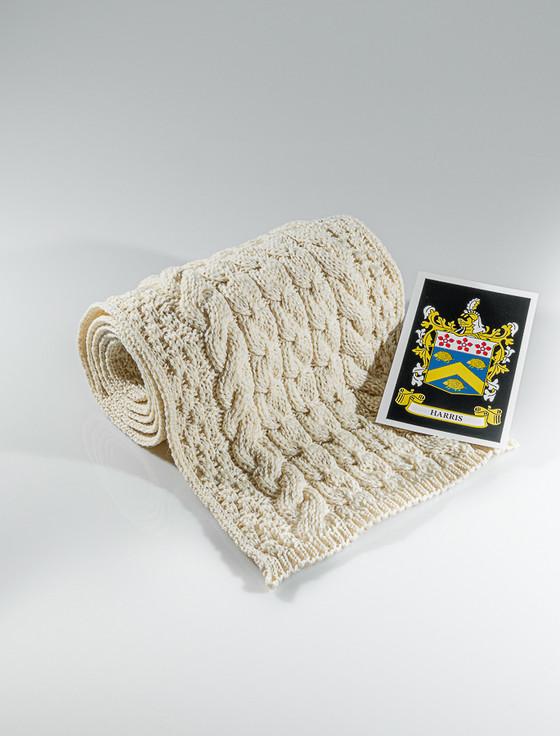 aran cashmere Harris Clan Scarf