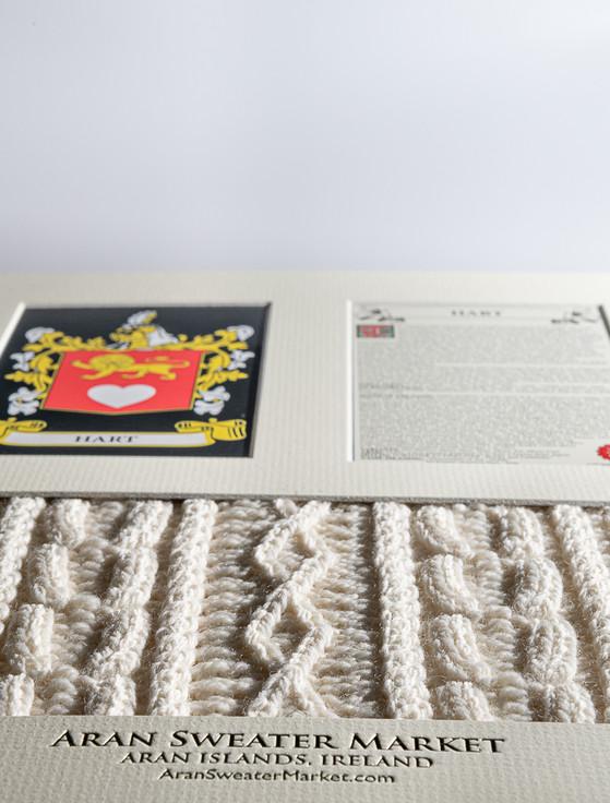 Aran Cashmere Hart Clan Aran & History Display