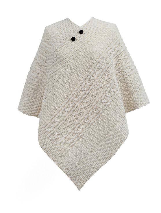 aran cashmere Hart Clan Aran Poncho