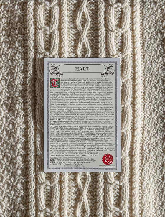 Aran Cashmere Hart Clan Aran Throw