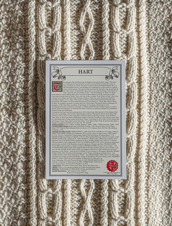 Aran Cashmere Hart Clan Scarf