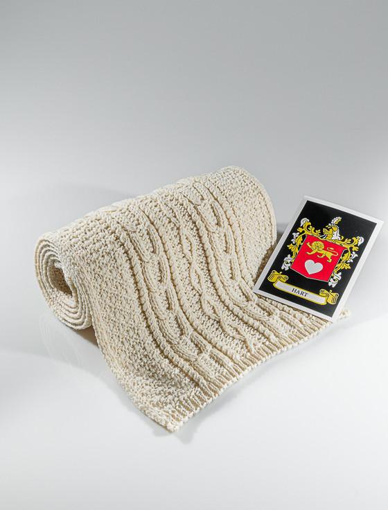 aran cashmere Hart Clan Scarf